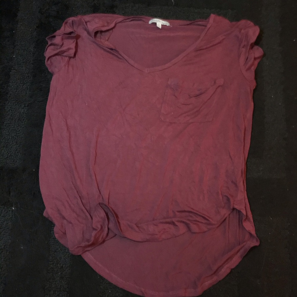 Charlotte Russe Maroon T-Shirt